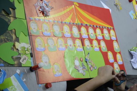 Creación de material fonoaudiológico: tablero de praxias